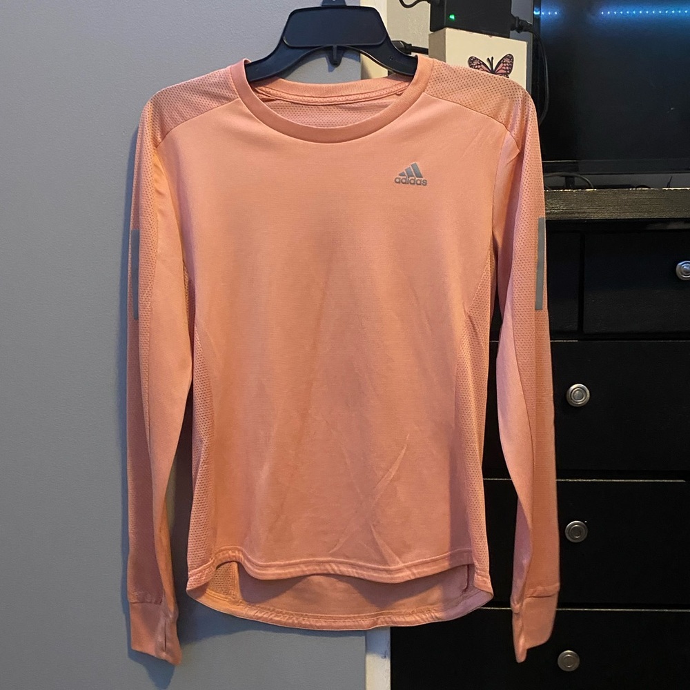 Adidas, Small, Peach/Light Orange